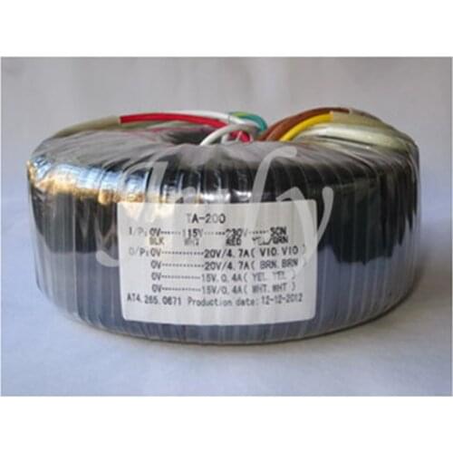 200W toroidal transformer, dual 26V + dual 15V, toroidal power transformer, 115V-230V, oxygen-free copper wire