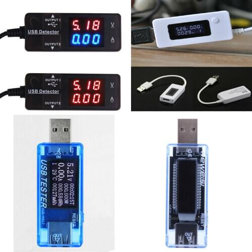 Usb тестер Detector Voltmeter Ammeter Power Capacity LCD Battery Current Meter Tester ASS