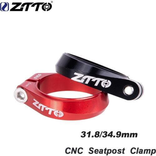ZTTO Aluminum Alloy CNC Ultralight Road Bike MTB Mountain Bicycle Seatpost Clamp 31.8mm 34.9mm Seat Post Tube Clip Bike Parts