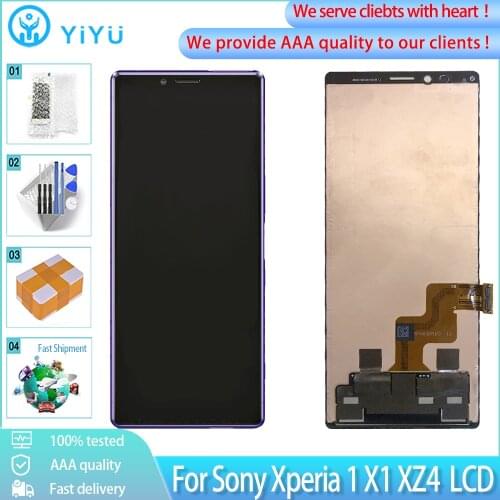 6.5'' Original For Sony Xperia 1/X1/XZ4 J8110 J8170 J9110 J9150 LCD Display Touch Screen Digitizer Replacement Assembly