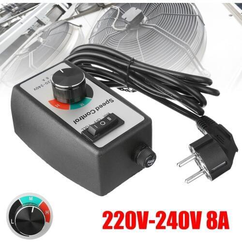 220-240V 8A Router Speed Control Electric Motor Rheostat Variable Speed Motor Controller Lighting Fans Power Tools Accessories