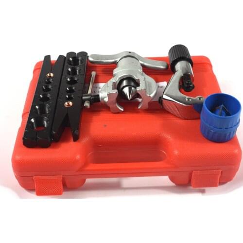 5PCS Flaring Tool Set Eccentric Flaring Tools Kit Flare Copper Tube Pipe Cutter Air-Conditioning Debure