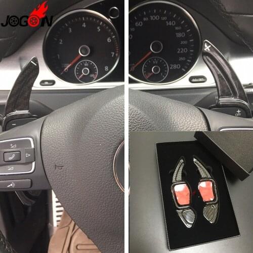 For VW Volkswagen Golf 6 MK6 R GTI R20 09-14 Polo 6R GTI Carbon Fiber Car DSG Steering Wheel Paddle Extension Shifter