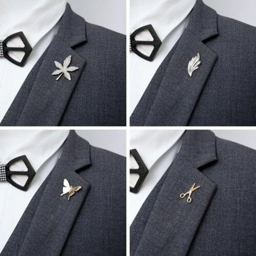 Lapel Brooch Pin for Women Men Shirt Suit Shirt Clothes Decoration Badge Pin Mens Jewelry Metal Accessories Gift Brooches