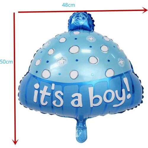 Baby Birthday Hat Aluminum Foil Balloons Baby Welcome Party First Birthday Party Decoration Modeling Balloons