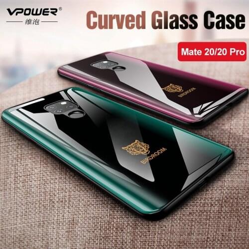 For Huawei Mate 20 / 20 Pro Curved glass case Explosion-proof man tempered cover For huawei mate 20 shockproof Glass case shell