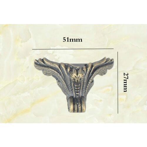 JD 4pcs Zinc Alloy Furniture Foot Wooden Box Bat Bottom Gift Box Wooden Box Four-legged Foot Decoration