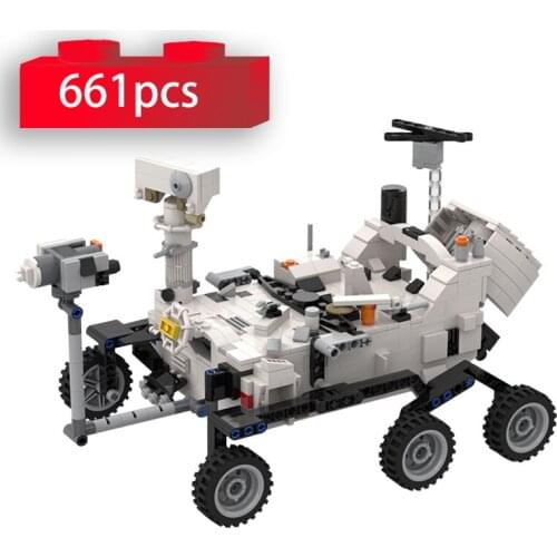 Space Exploration Perseverance Mars Rover Model Building Blocks Creative MOC Bricks Educational Toys for Children Gifts 48997