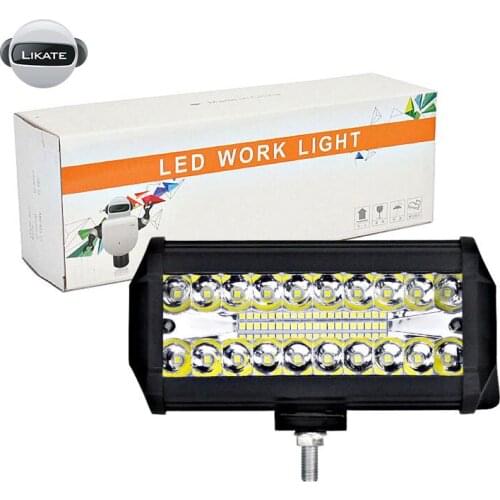 LKT 4 Inch 7 Inch 40LED 120W LED Light Bar Offroad 12V 24V LED Work Light for Car Truck 4x4 Boat Tractor Atv Spotlight Led Bar