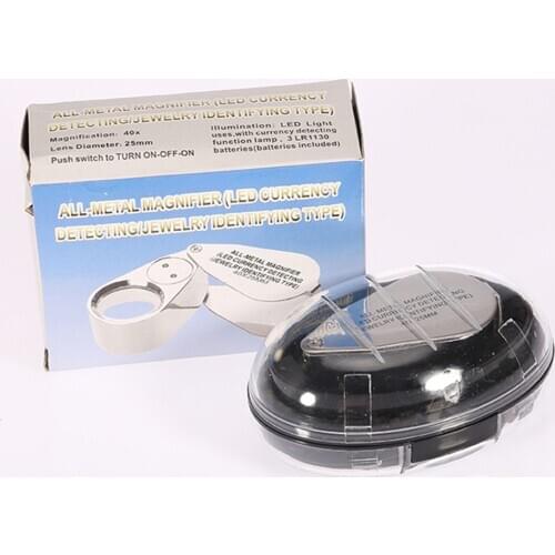 40 X 25mm Glass Magnifying Loupe Magnifier Glasses Len Jewelers Loop Eye Jewelry