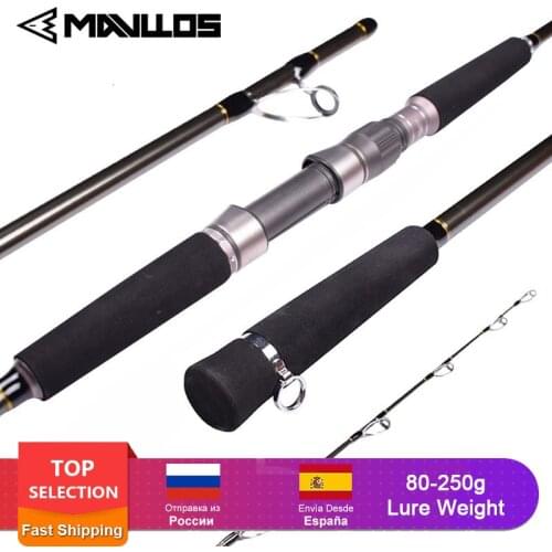 Mavllos Raptor Lure Weight 80-250g Jigging Fishing Rod 1.8M 15-35Lb Superhard Saltwater Carbon Fishing Spinning Rod Jigging