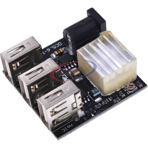 3 USB Mini Charging Module DC-DC 9V/12V To 5V 8A Step Down Power Charger Bank Board Step-Down Buck Converter For Arduino