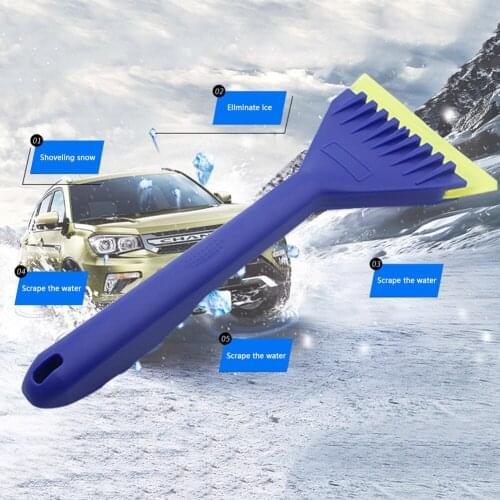 Multifunction Car Ice Scraper Snow Remover Auto Vehicle Window Windshield Winter Ice Breaker Brush Shovel Portable Cleaning Tool