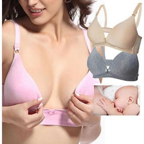 Soft Womens Seamless Maternity Pregnant Nursing Bra Underwired Breastfeeding Bras Baby Feeding