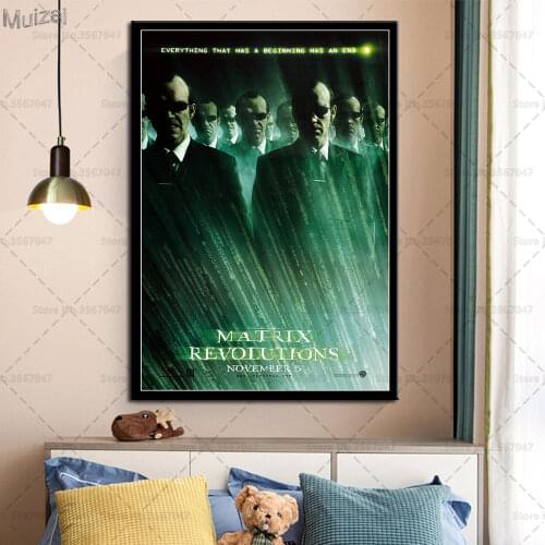 Posters and Prints The Matrix Keanu Reeves Movie Wall Art Poster Canvas Painting Pictures for Home Decoration