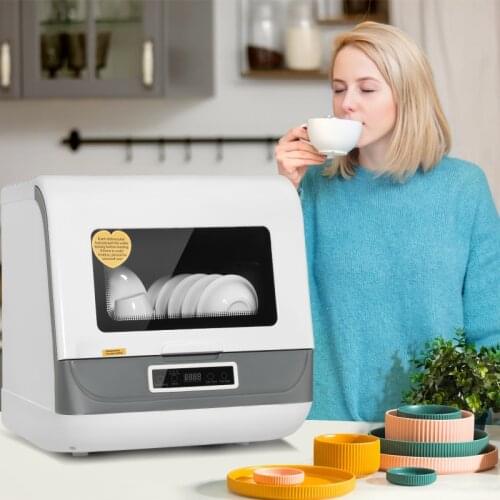 FURONGHUA Portable Countertop Dishwashers Compact Dishwashers with 5 L Built-in Water Tank and Inlet Hose