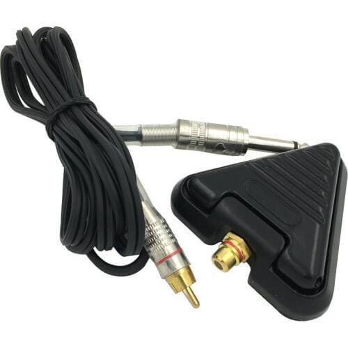 EZ Professional Premium Triangle Tattoo Foot Pedal With RCA Clip Cord For Tattoo Power Supply Top Grade Durable 1set/lot