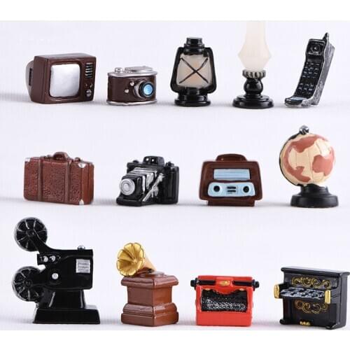 Retro Nostalgic Camera Voice Recorder Mini Resin Pendulum Home Living Room Decoration Photo Props Home Decoration Accessories