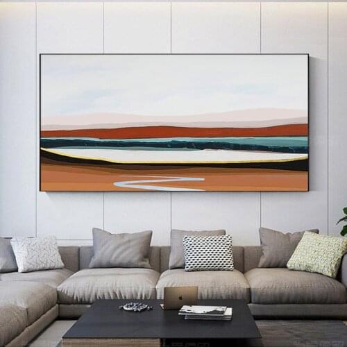 Manual design canvas painting, frameless 100% hand-painted abstract canvas, the wall of the sitting room, bedroom, home decorati