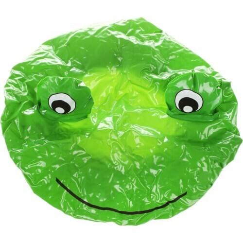 Novelty Design Animal Waterproof Shower Cap Bath Dry Hair Cover Protector Hat green