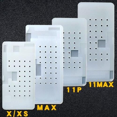 Suction Glue Cleaning Silicone Rubber Mat Pad for iPhone 11/12 Pro max/X/XS max Unbent Flex Cable OCA Adhesive Remove LCD Repair