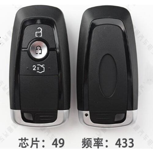 DAKATU 3 Button Smart Remote key For Ford 2017 Edge Explorer Expedition Fusion Mondeo Replacement Smart key 433MHZ ID49