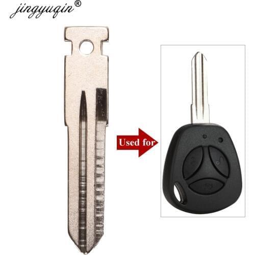 Jingyuqin Car Key Uncut Blade Replacement Car Key Blank for Lada Key Shell Blank Replacement Blade