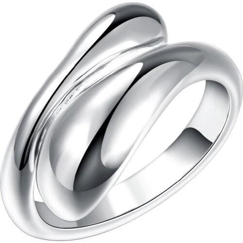 Standard sterling silver jewelry adjustable size opening ring womens simple sterling silver ring simple sterling silver jewelry