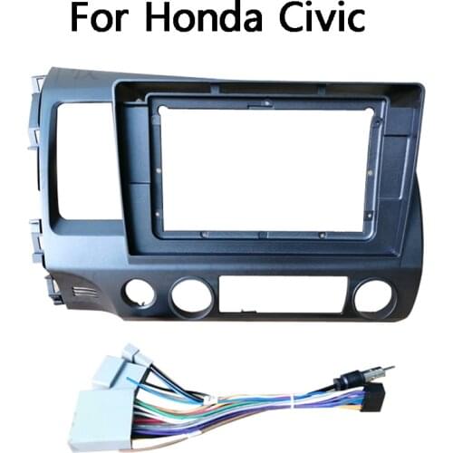 10-10.2 Inch For Honda Civic 2006 2007 2008 2009 2010 Car Fascia Navigation Frame Dash Kit Universal Android Multimedia Player