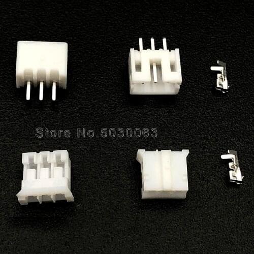 350pcs=70Sets PH2.0 2.0mm Pitch 3p 3pin Male female Terminal Kit/Housing/Pin Header Straight JST Wire Connectors Adaptor Kits