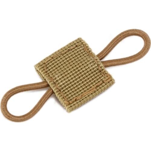 4 Pcs Elastic Molle Ribbon Buckle Binding Retainer for PTT Antenna Stick Pipe