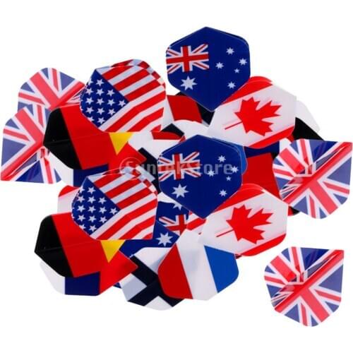 40 Pieces Standard Dart Flights Professional Darts Accessories Multi-color