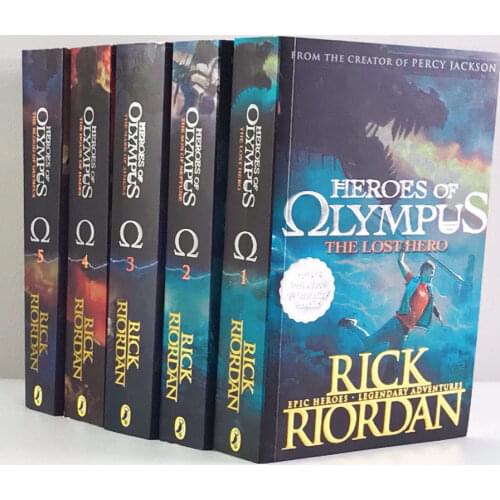 5 Books/set second season Percy Jackson & The Olympians English Original Novel Books Childrens English Picture Book Sets