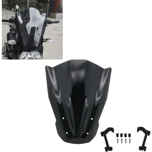 For YAMAHA MT07 2017 Windshield MT 07 Windscreen with Mounting Bracket 2014 2015 2016 FZ-07 FZ07 FZ 07 Wind Deflectors