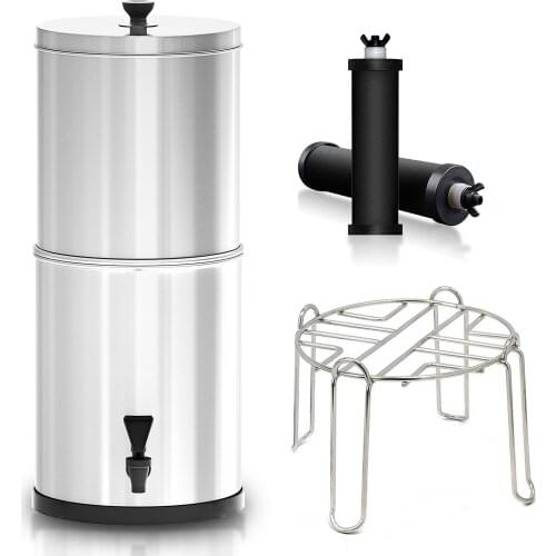 Gravity Water Filter System Water Filtration Bucket for Home Outdoor Camping Hiking Emergency Preparedness