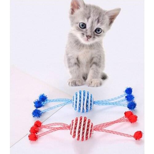 Cute Cat Claw Sharpener Toy Candy Ball Plastic Rotatable Cat Training Accessories Kitten Cat Interactive Playing Ball Chew Toy