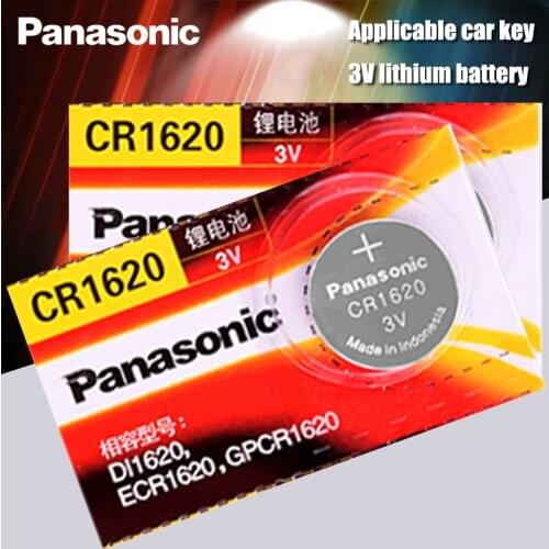 Panasonic Original Product 2Pcs/Lot cr1620 Button Cell Batteries For Watch 3V Lithium Battery CR 1620 Remote Control Calculator