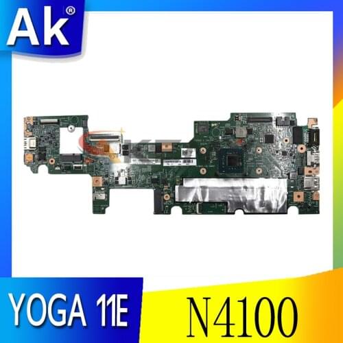 02DC242 For LENOVO Thinkpad YOGA 11E Celeron N4100 Notebook Mainboard 17833-1M 448.0DA06.001M SR3S0 DDR3 Laptop motherboard