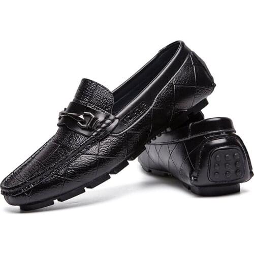 2021 Spring Breathable Man Moccasins Men Loafers Shoes Male Flats Leather Casual Boat Walking Driver Footwear Chaussures Hommes