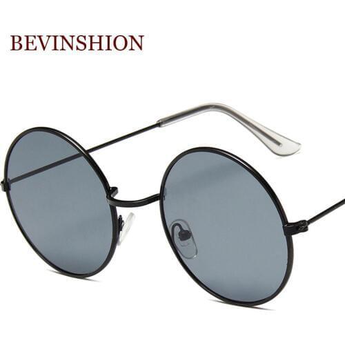 New classic vintage metal round sunglasses men retro sun glasses women galsses clear oculos de sol femininos shades 17 colors