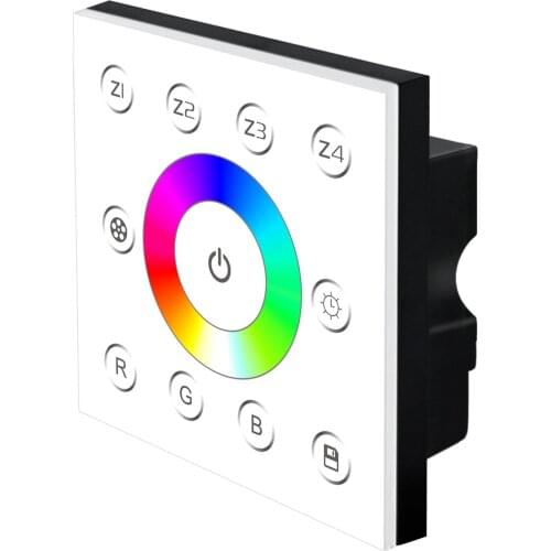 P7X+R4-2.4G 4 Area Touch Panel 220V 230V Dmx512 and 2.4G Led Strip Lights Rgb Dmx 512 Controller