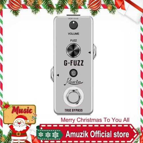 Rowin LEF-322 G-FUZZ Vintage Germanium Analog Fuzz Guitar Bass Effect Pedal True bypass