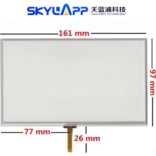 Skylarpu 7 inch hand-written touch screen for 161mm*97mm GPS navigation digitizer panel glass Free shipping