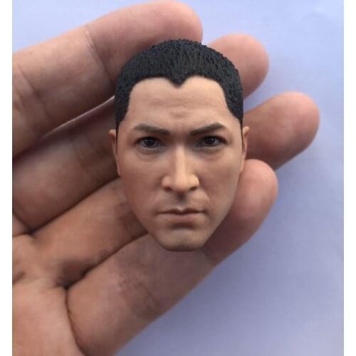 1/6 Scale War Series Asian Men Calm Edition Head Sculpture Model for 12" Action Doll