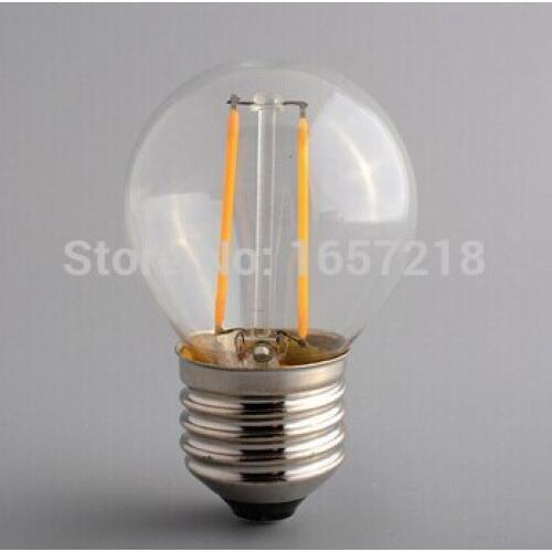 5pcs X E27 G45 2W 4W led filament bulb energy saving AC220V 360 degree White / Warm White lighting indoor home light lamp