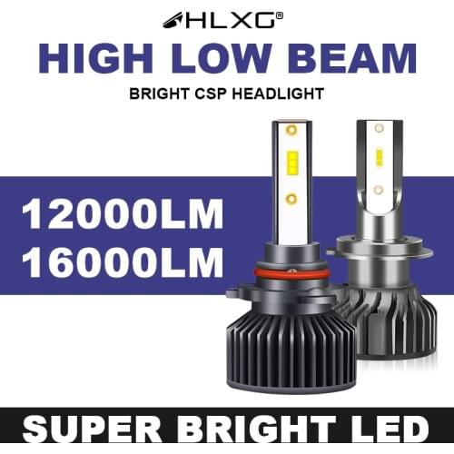 HLXG New Mini H4 canbus H7 LED Car Headlight Kit 4300K 8000K 10000LM H1 H3 H11 9005 HB3 9006 HB4 H8 6000K Bulbs Car Accessories