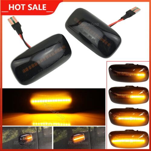 For Nissan Maxima Almera Pulsar N15 Cefiro A32 1995-2000 LED Dynamic Turn Signal Sequential Lamp Blinker Side Marker Light