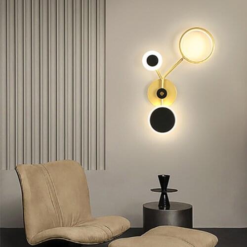 Nordic flower type LED wall lamp bedroom lamp villa corridor lamp childrens room lamp study wall lamp lighting