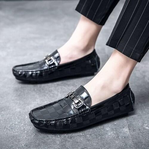 Casual Womens Shoes Mens Black Leather Moccasin Sneakers Mens Designer Luxury Brand Male Heel Oxford for Sneaker Summer Brands