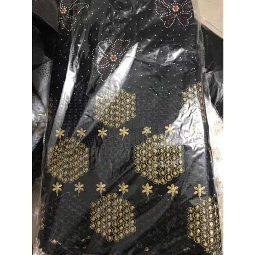 STILL FLY bazin riche brocade 2019 royal blue tissu african dry lace fabric with beads and stoens brocade fabric 5+2yards/lot